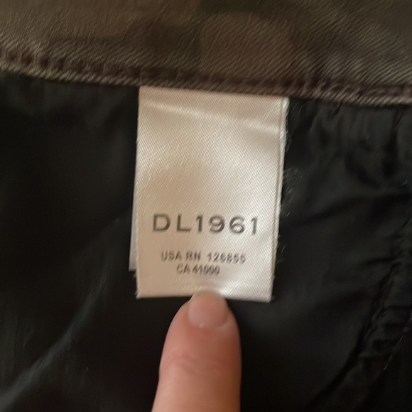 DL1961 Florence Ankle Skinny Jeans Mid Rise Instasculpt Camo Fort Green Size 29 - Picture 13 of 15
